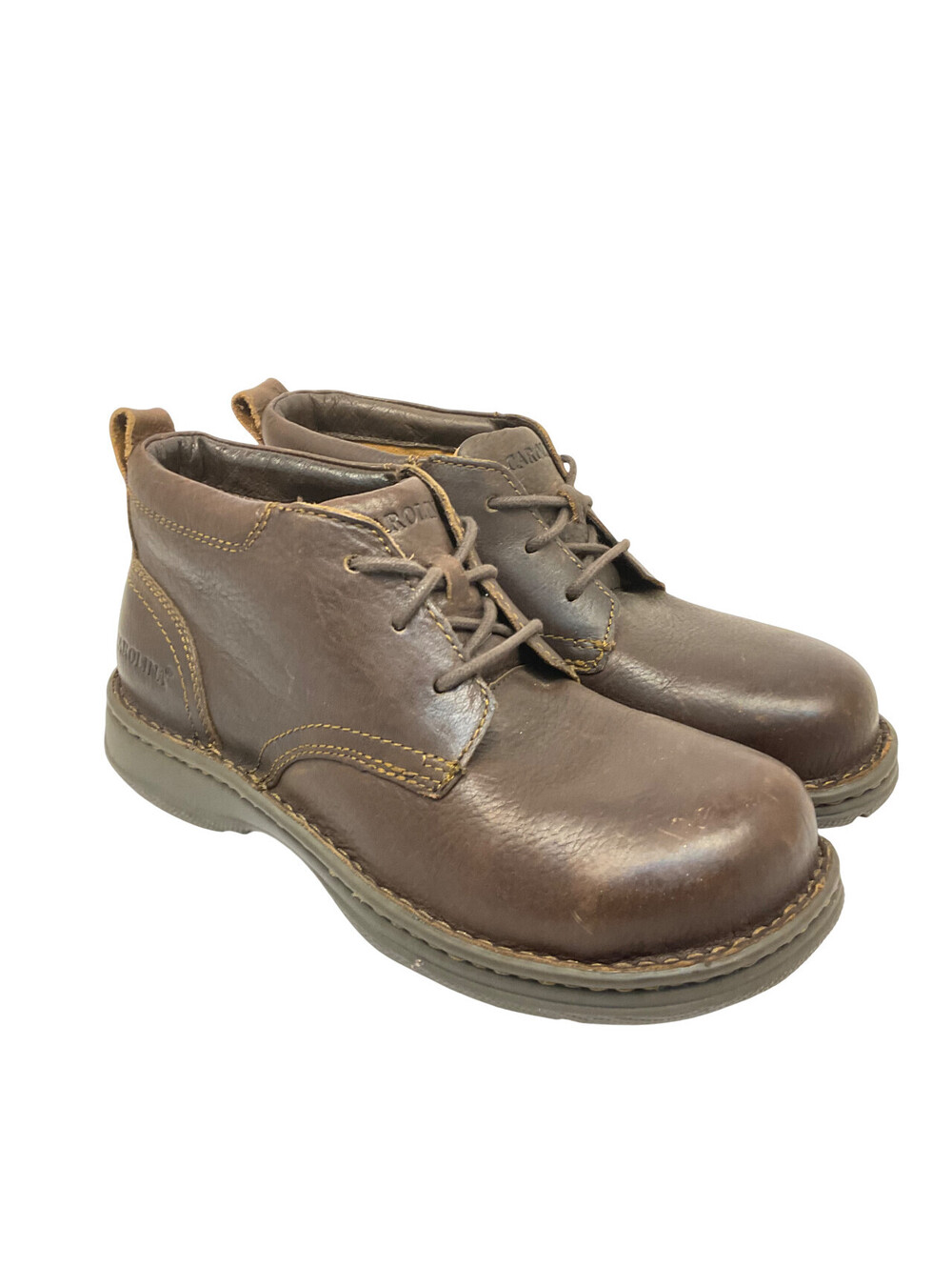 Carolina Men's Mid-Cut Aluminum Toe Oxford Work Shoes CA5564 Brown Size 8D
